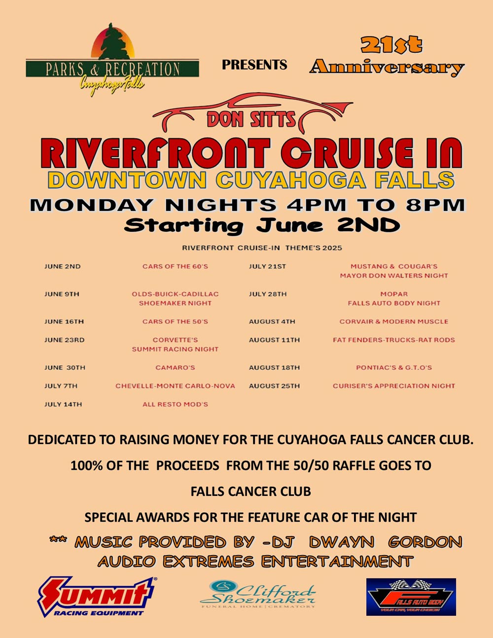 Riverfront Cruise In Schedule
